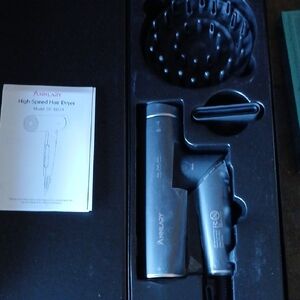 Silver High-Speed Hair Dryer.     D